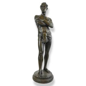 Figura di Giovane in Gesso Patinato - Italia Anni 30